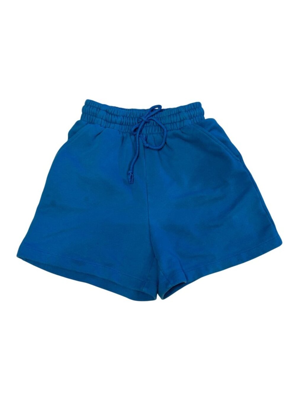 Wild Fable Blue Fleece Lounge Shorts Women XS High Waisted Soft Sweat Athleisure